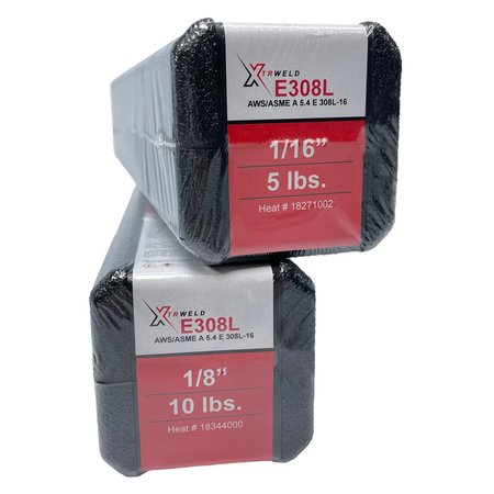 XTRWELD SELECT Filler Metal, 3/32, Stainless Steel, 5 lb Box priced per pound SE308L16SEL093-5